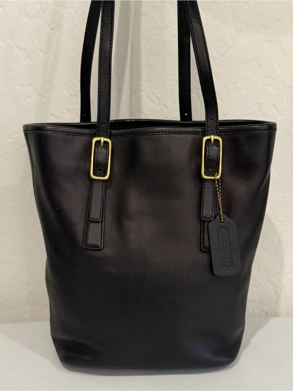 Coach Legacy Black Leather Bucket Bag Vintage